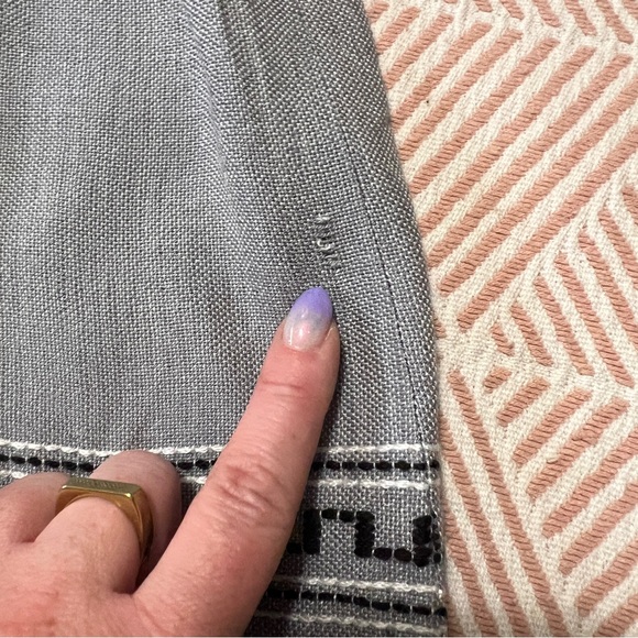 Vintage Gray Embroidered Skirt M - Picture 7 of 8